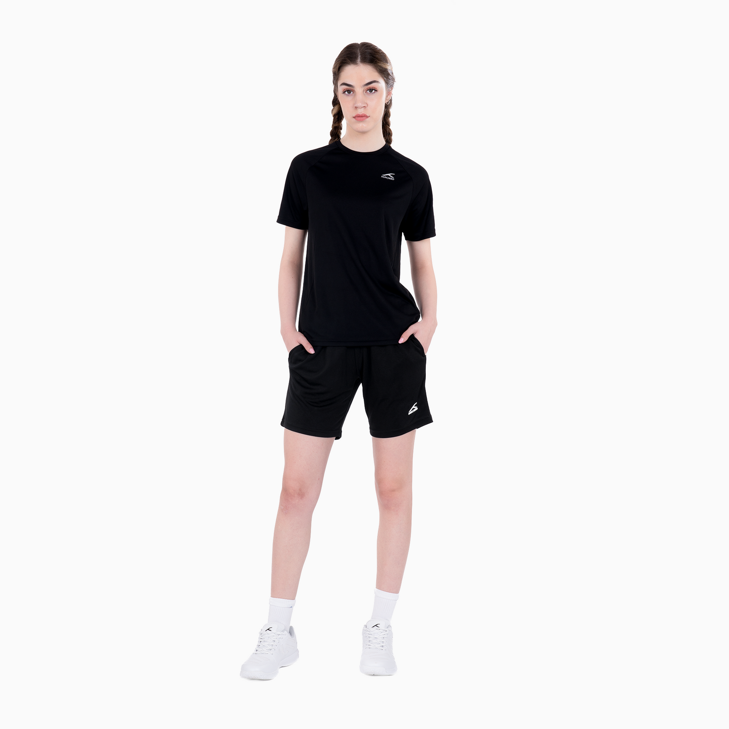 Training Shorts-Black/White