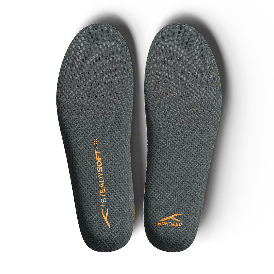 Steady Soft Pro Insole (Dark Grey & Orange)