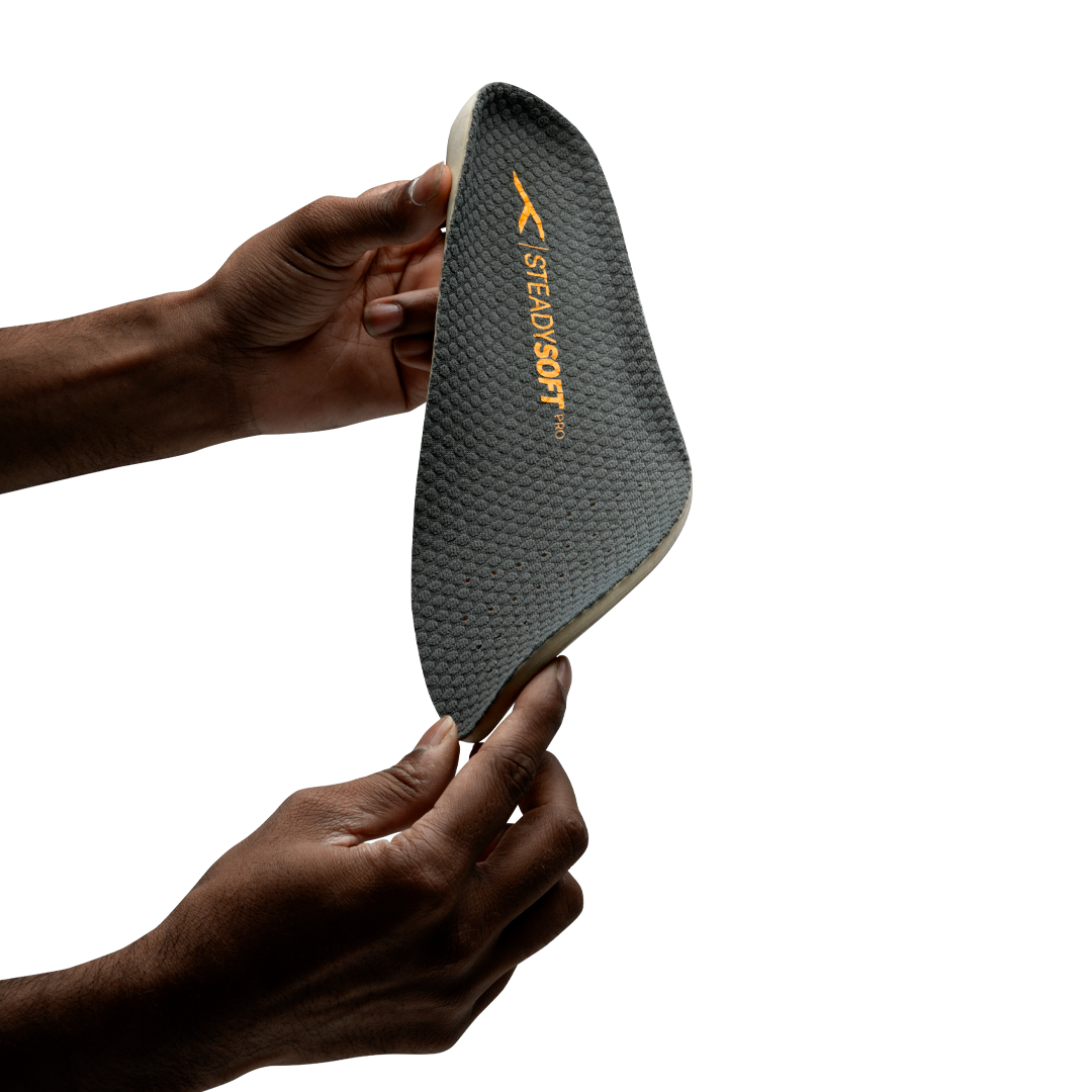 Steady Soft Pro Insole (Dark Grey & Orange)