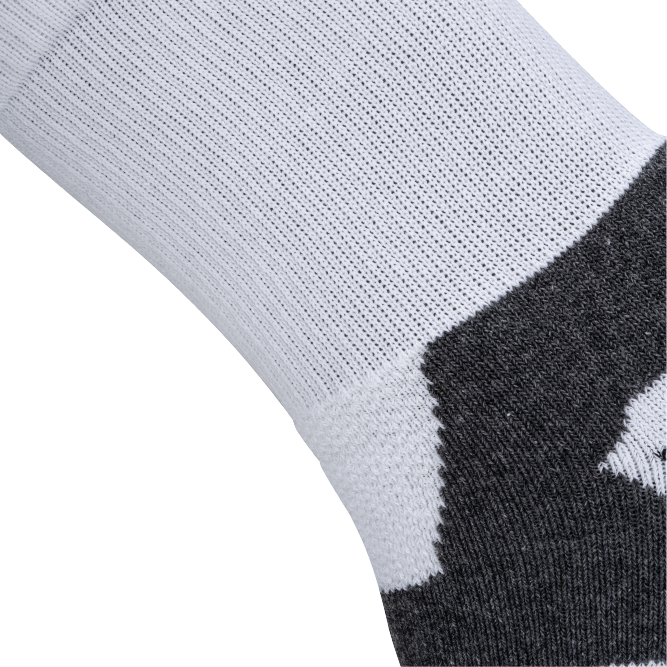 Court Quarter Length Performance Sports Socks_White