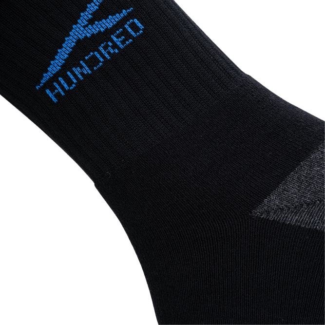 Signature Logo High Quarter Length Performance Sports Socks_Black