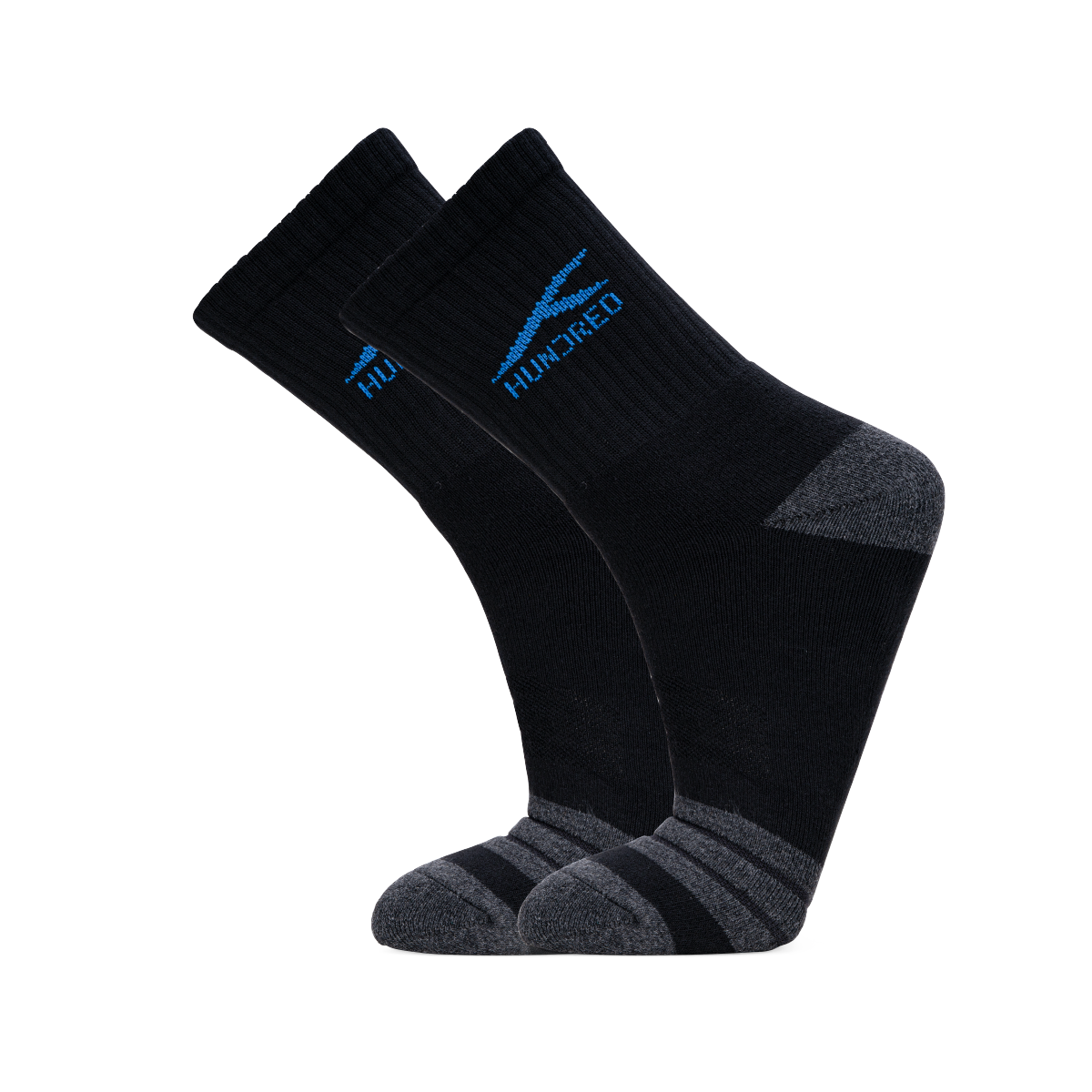 Signature Logo High Quarter Length Performance Sports Socks_Black