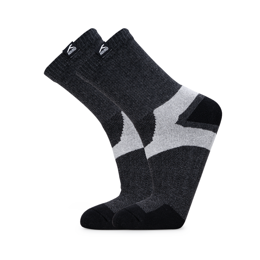 Court Quarter Length Performance Sports Socks_Black