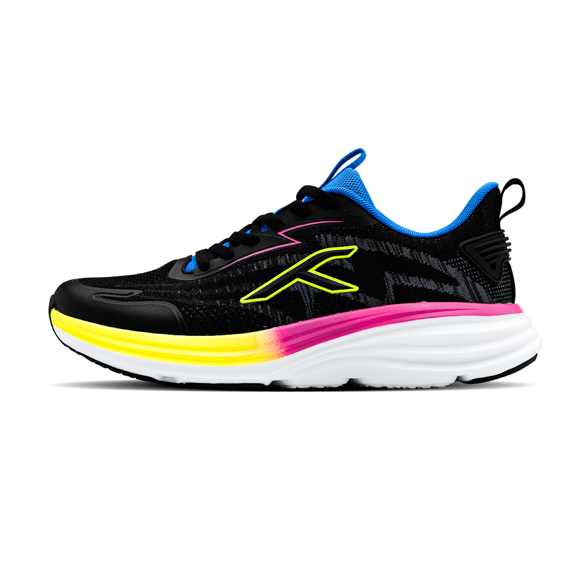 Soft Stride-Black/Blue/Lime 