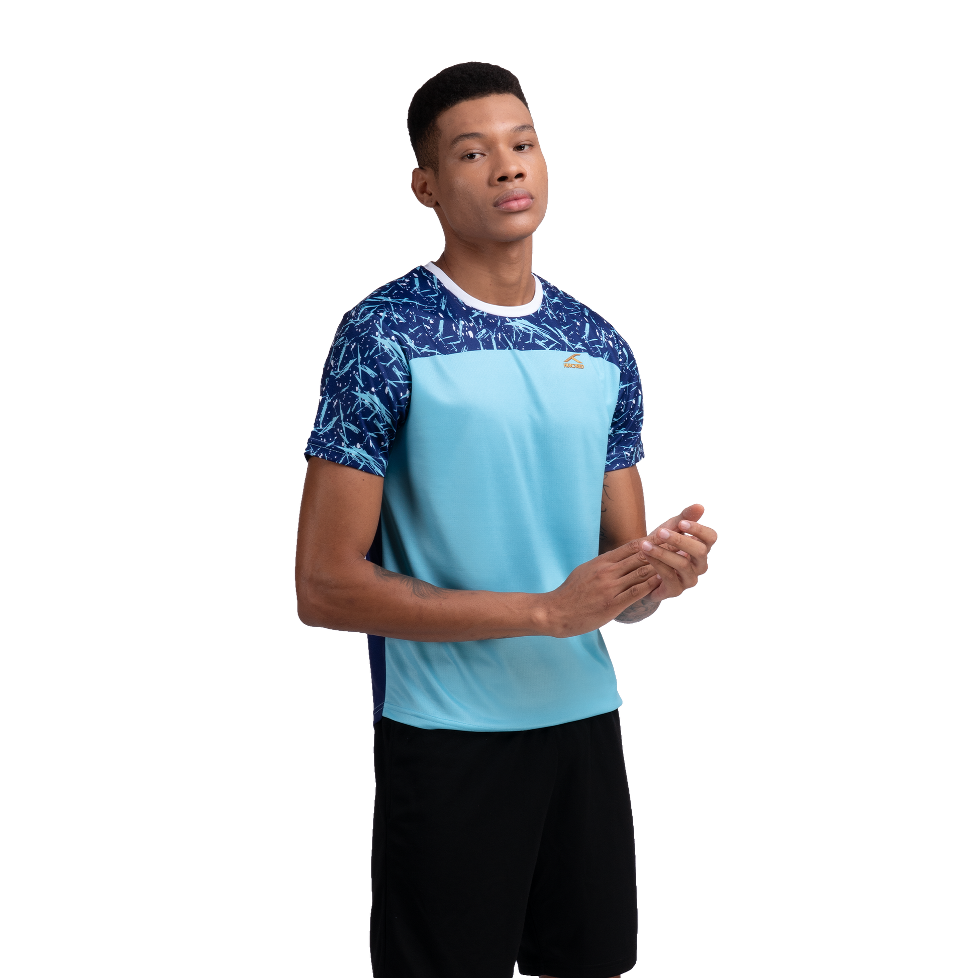 Flake T-Shirt-Blue/Navy