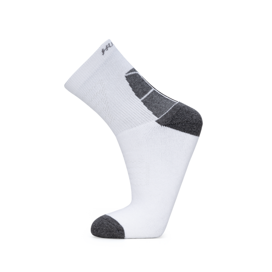 Ace High Quarter Length Performance Sports Socks_White