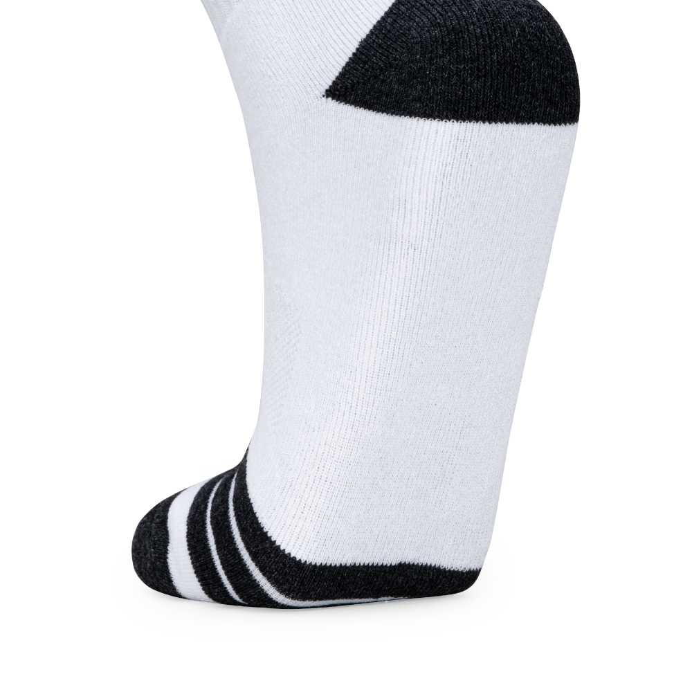 Signature Logo High Quarter Length Performance Sports Socks_White