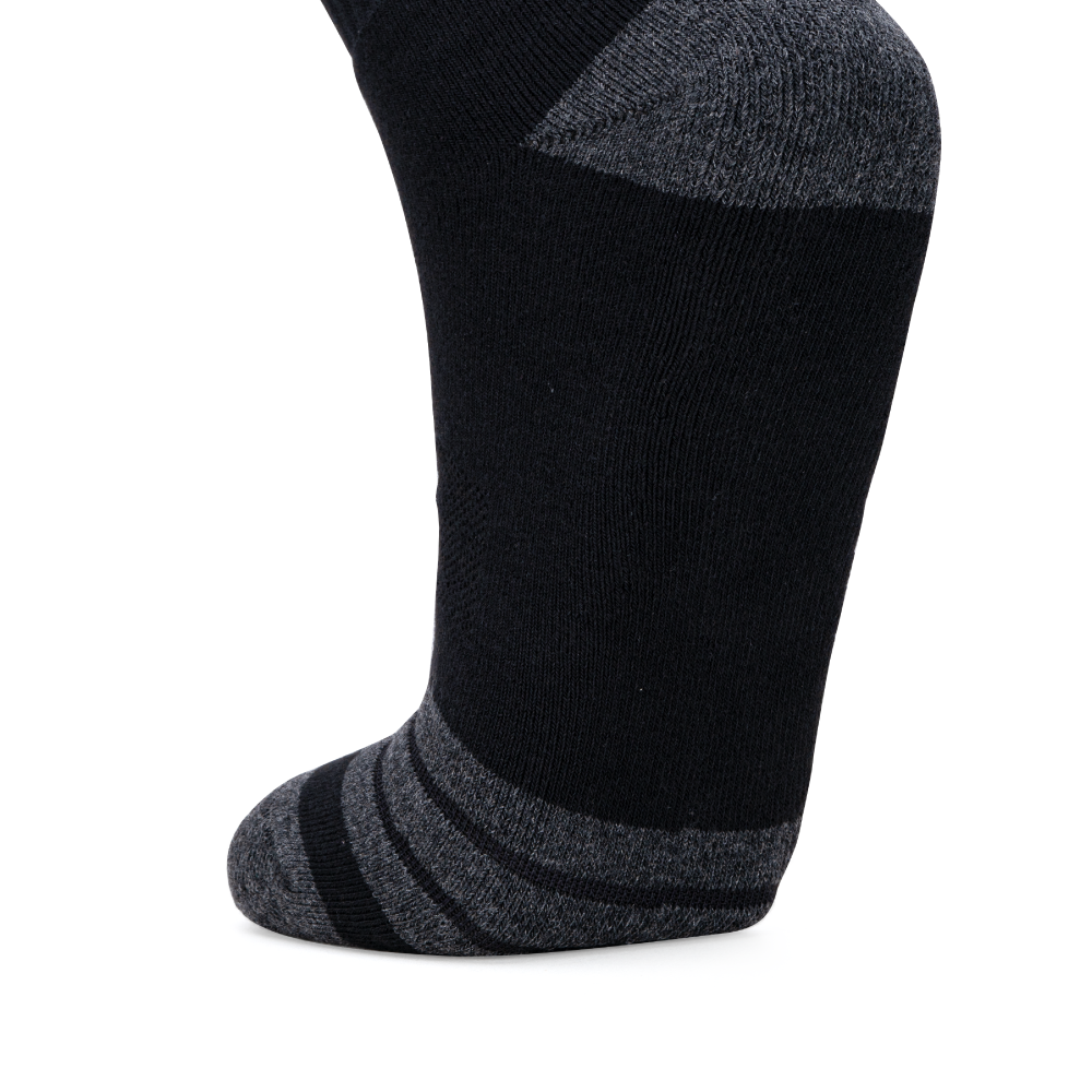 Signature Logo High Quarter Length Performance Sports Socks_Black