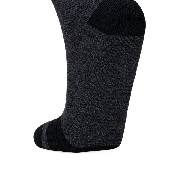 Signature Logo High Quarter Length Performance Sports Socks_Dark Grey