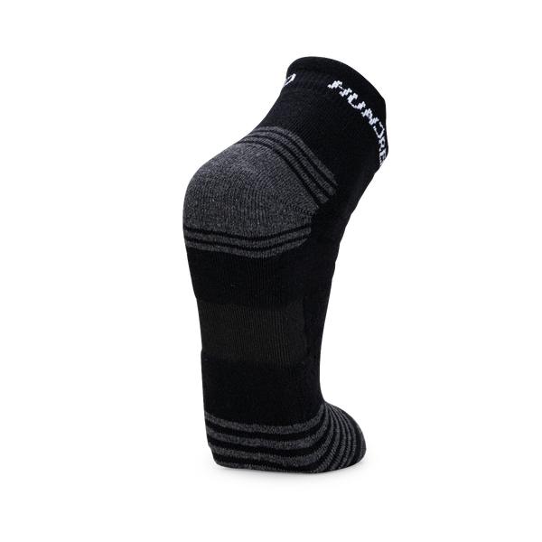 Arch Band Ankle Length Performance Sports Socks_Black
