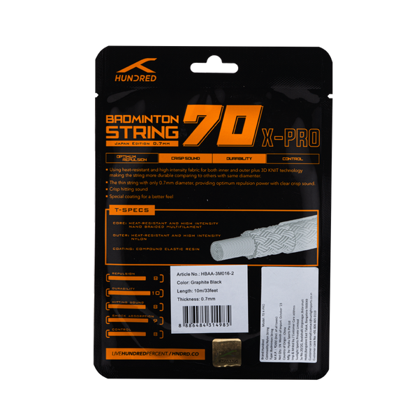 70 X PRO- GRAPHITE BLACK